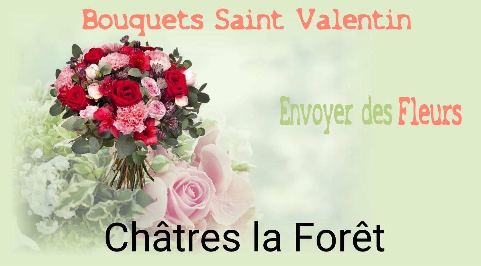 Roses de Saint-Valentin livrées à Châtres-la-Forêt
